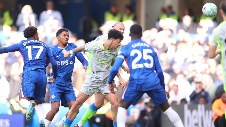 Nico O'Reilly heads Man City into the lead