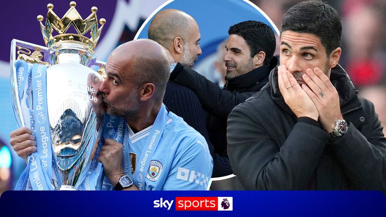 We take a look at Pep Guardiola's title winning matches and where Mikel Arteta fell short in games in the lead up to the business end of the title races his sides have been involved with during his tenure at Arsenal. Images: AP/PA
