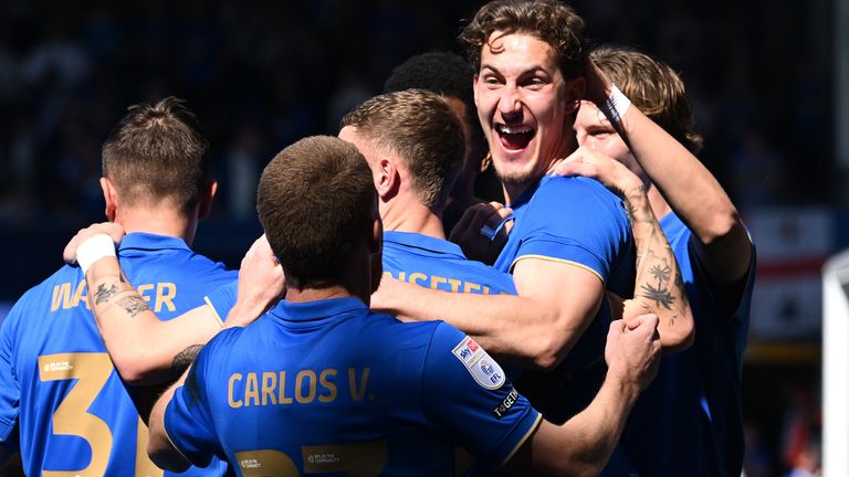 Phil Neumann of Birmingham City celebrates scoring his team's first goal