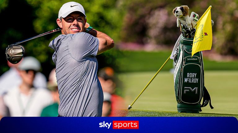 Rory McIlroy at the 2026 Masters