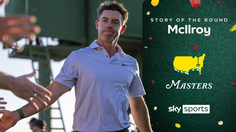 RORY MCILROY STORY OF ROUND TWO 11 APR