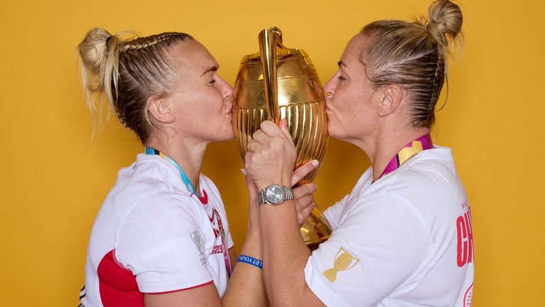 Red Roses team-mates Rosie Galligan and Marlie Packer are expecting a baby in October