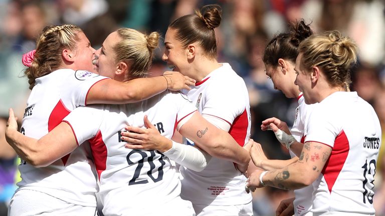 England score 12 tries in 84-7 demolition of Scotland in Women's Six Nations