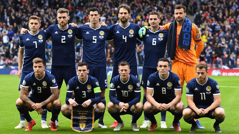 Steve Clarke's first Scotland starting XI 
