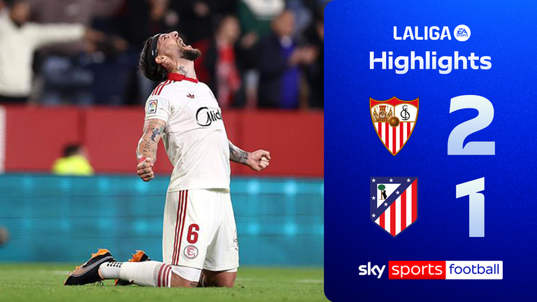 Highlights of the LaLiga match between Sevilla and Atletico Madrid. 