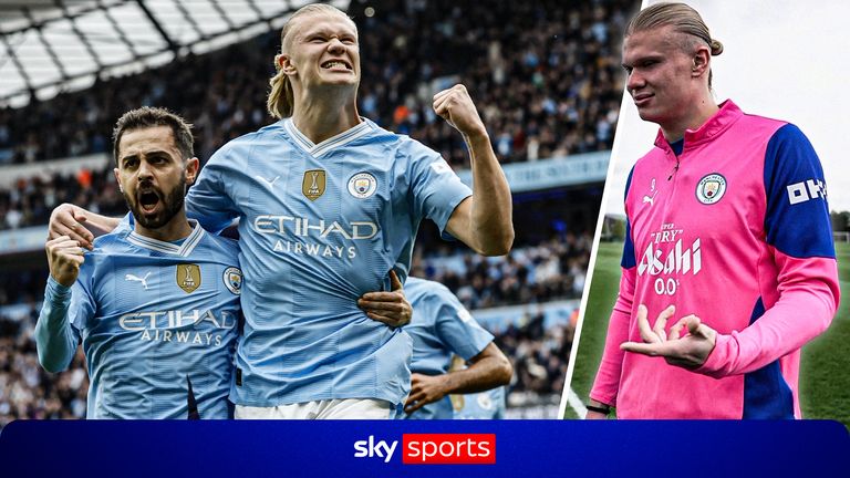 Erling Haaland and Bernardo Silva