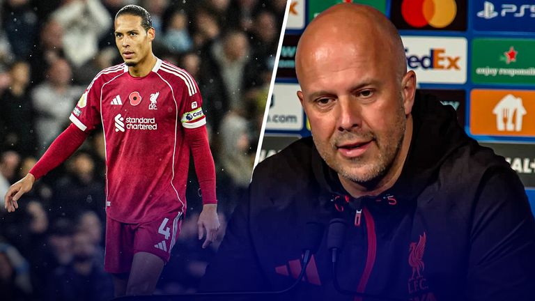 Liverpool: Arne Slot responds to Van Dijk comments about 'giving up' against Manchester City