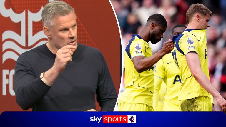 Jamie Carragher believes Tottenham Hotspur are heading for relegation after their defeat to Sunderland with the remaining fixtures they have this season. 
