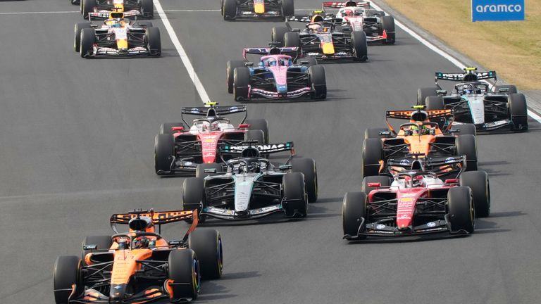 The start of the 2026 Japanese Grand Prix