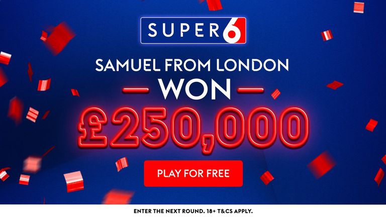 Super 6 winner!