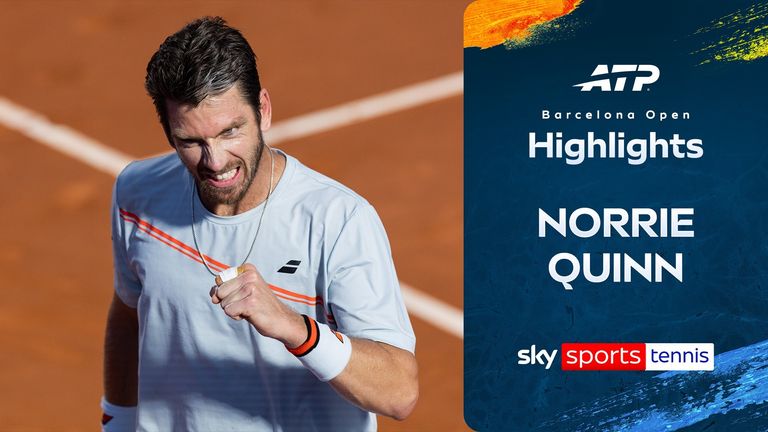 Highlights of the Barcelona Open match between Cam Norrie and Ethan Quinn.