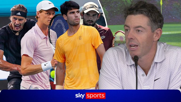 Rory McIlroy says he will be across the action for the Monte Carlo Masters semi-finals between Alexander Zverev vs Jannik Sinner and Carlos Alcaraz vs Valentin Vacherot as he relaxes before heading out for action on day three of the Masters. 