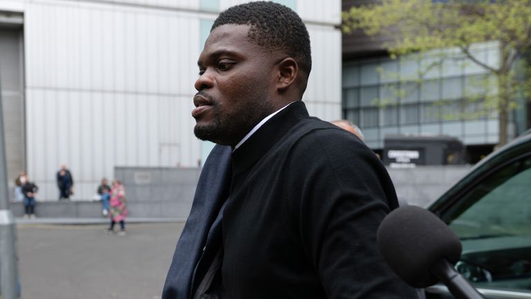 Ex-Arsenal midfielder Thomas Partey attended Southwark Crown Court on April 13 to plead not guilty to two new allegations of rape