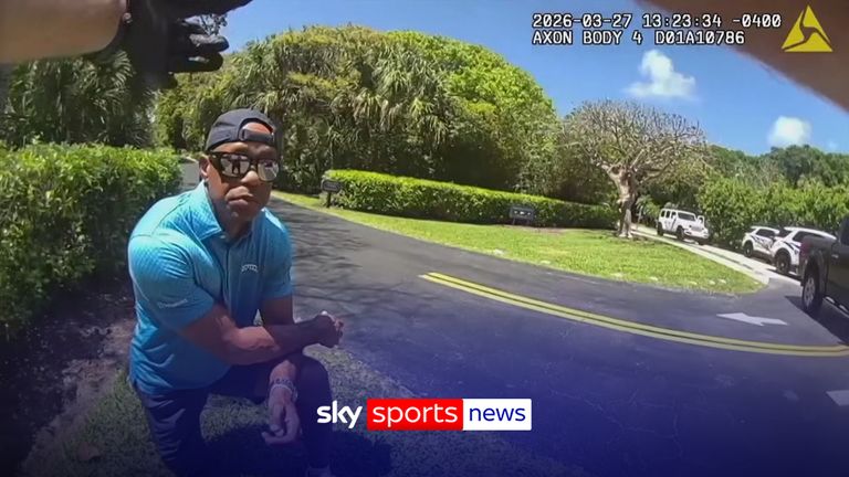 US Police release bodycam footage after Woods crash