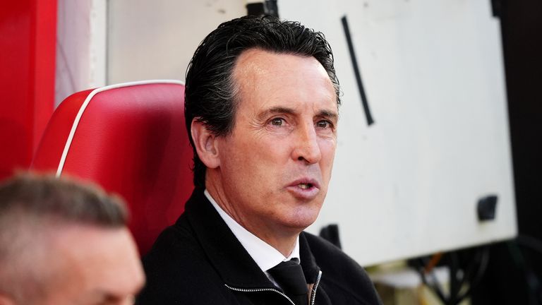 Unai Emery's Aston Villa were beaten 1-0 by Nottingham Forest in the Europa League semi-final first leg