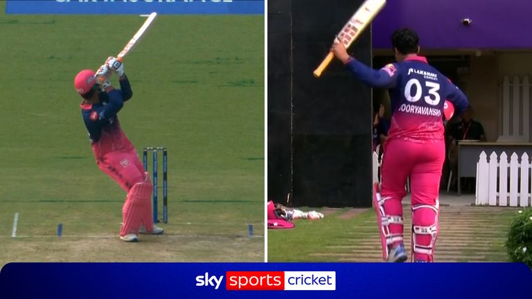  Vaibhav Sooryavanshi falls short of half-century after EXPLOSIVE start!