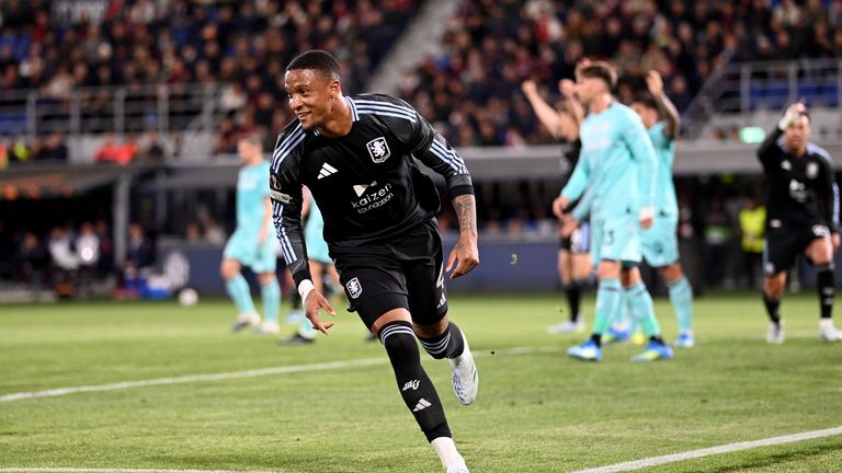 Ezri Konsa put Aston Villa in front in Bologna