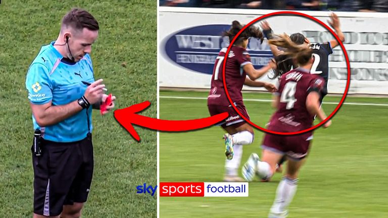 WSL: Ines Belloumou see's red for hair pull on Alyssa Thompson