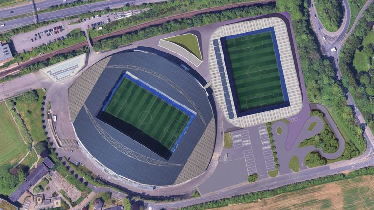 Brighton have confirmed plans for the first purpose-built women's stadium in the UK and Europe - credit Brighton and Hove Albion