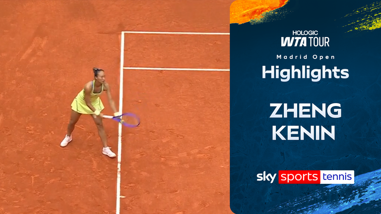 Highlights from Qinwen Zheng against Sofia Kenin in the Madrid Open.