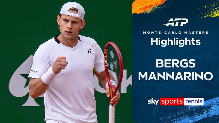 Highlights of Zizou Bergs against Adrian Mannarino from the Monte-Carlo Masters