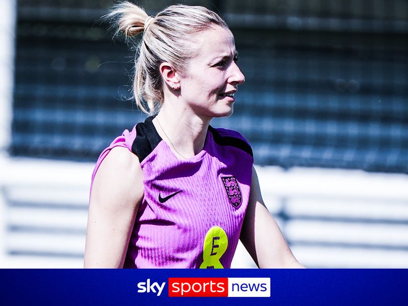 Sky Sports reporter Anton Toloui is at England women's training as they  prepare to face Spain in their World Cup qualifier - will Leah Williamson  be fit in time to play that game?