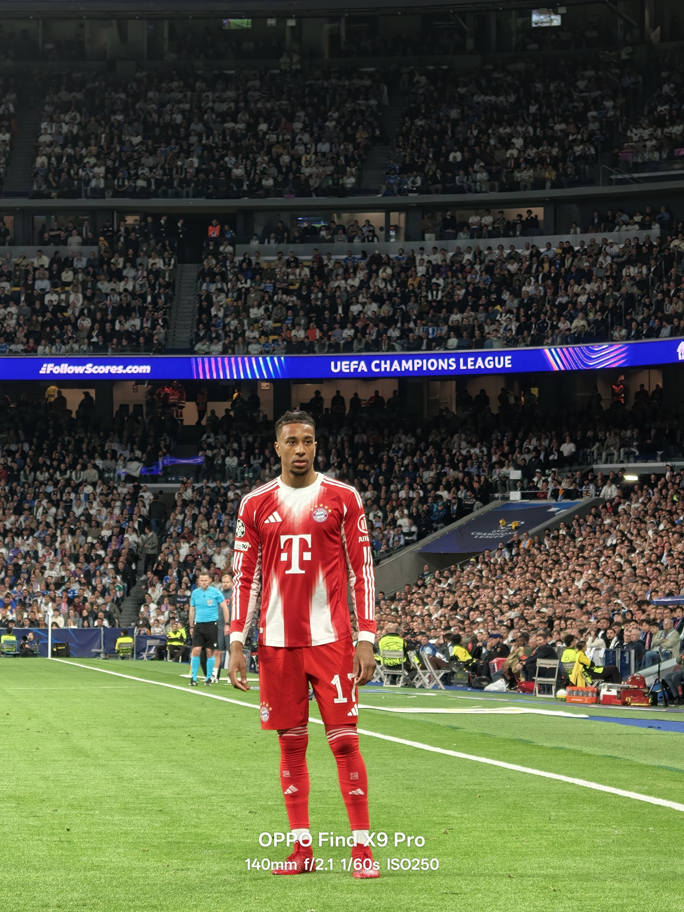 Michael Olise in the Bernabeu for Bayern Munich against Real Madrid