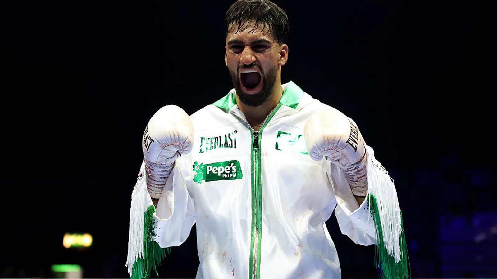 Image for Azim stops Claggett to stay on course for all-British world title fight