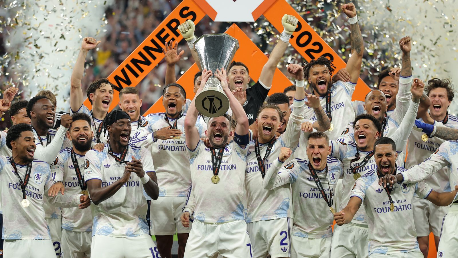 Freiburg 0-3 Aston Villa: Unai Emery leads Villa to Europa League final glory in Istanbul