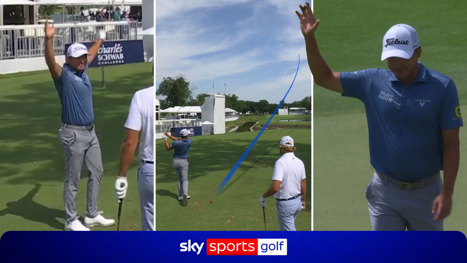 AJ Ewart hits FIRST hole-in-one in style at Charles Schwab Challenge