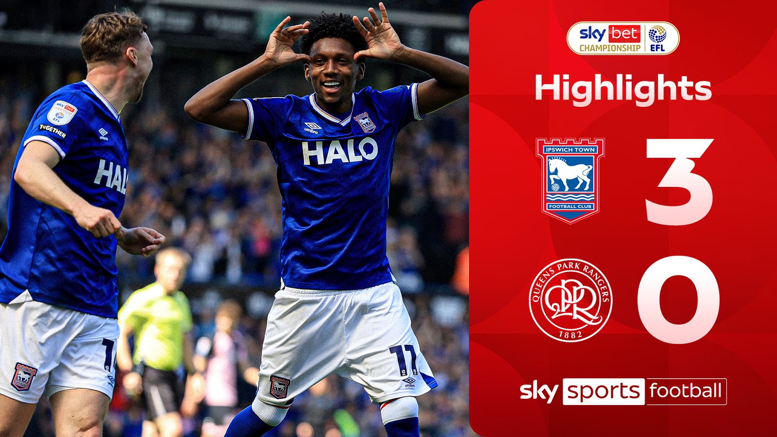 Ipswich 3-0 QPR | Championship highlights