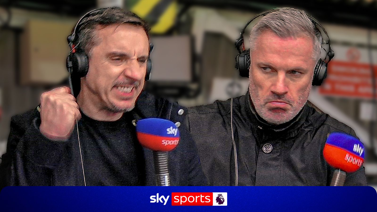 Man Utd vs Liverpool: Jamie Carragher and Gary Neville commentary cam best bits