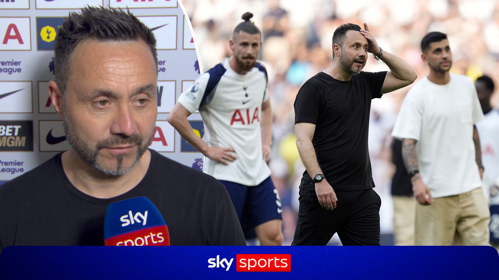 Roberto De Zerbi: Next season we have to build a top, top, top, top team - Sky Sports