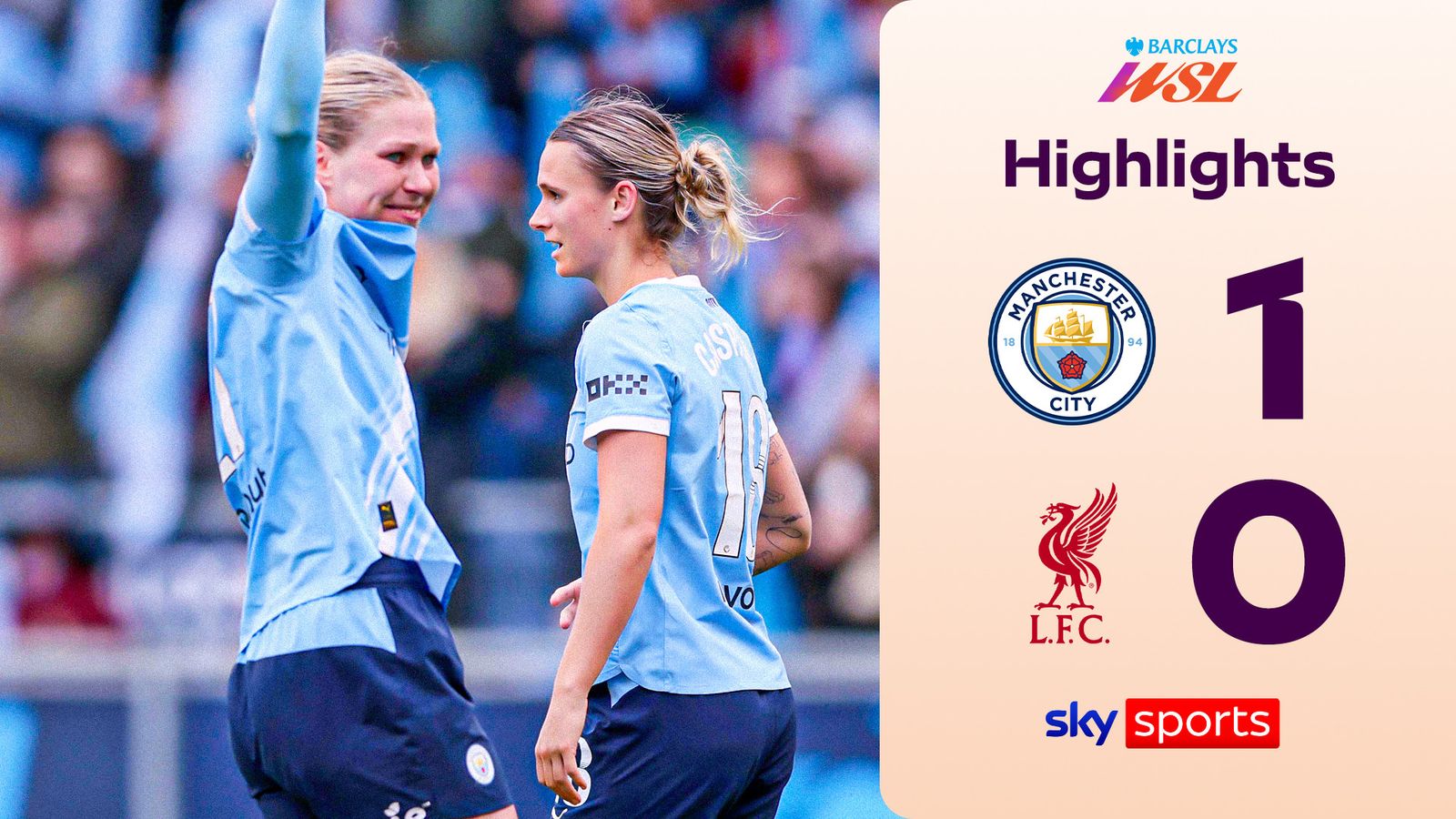 Manchester City 1-0 Liverpool | Women's Super League highlights