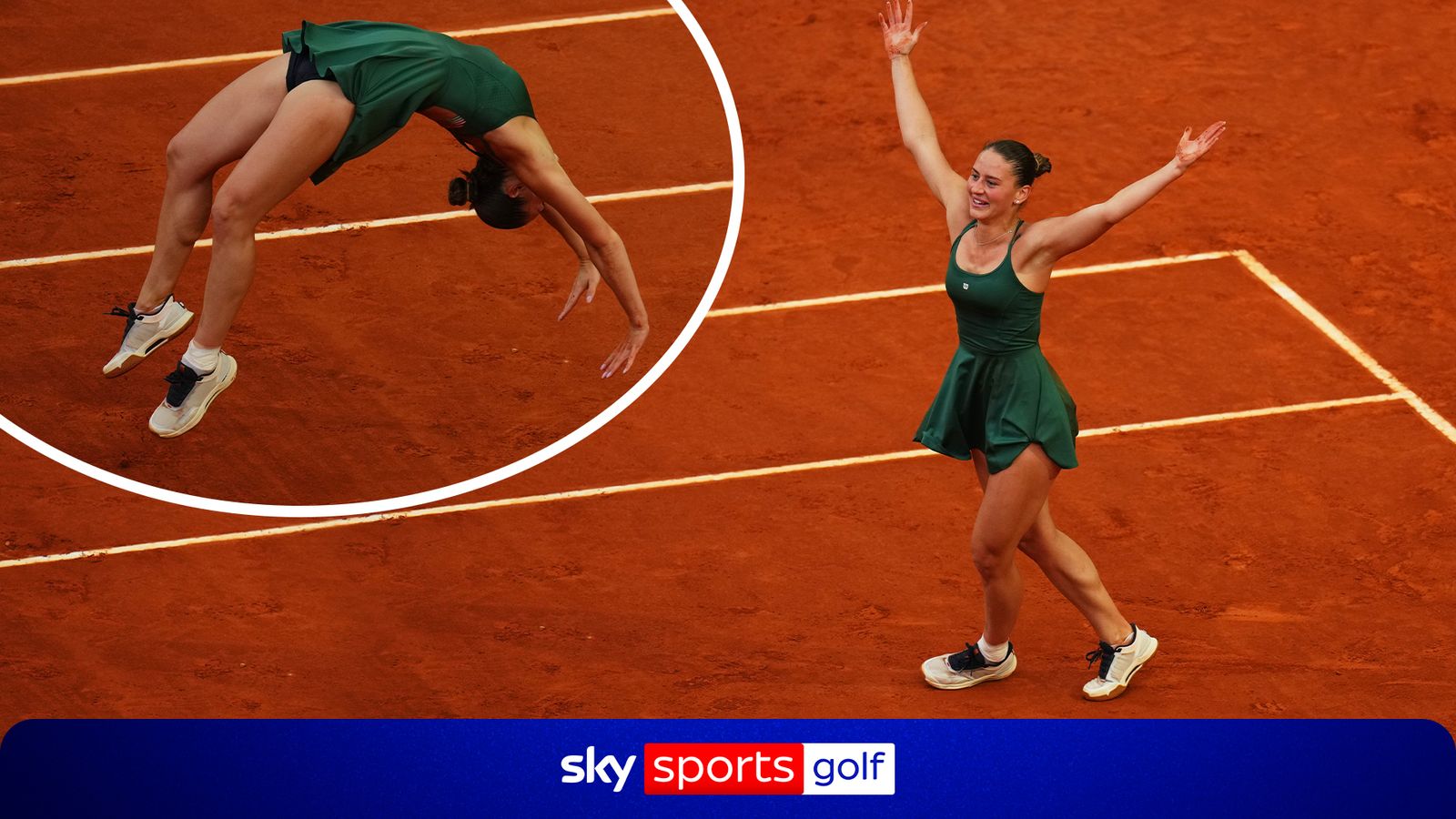 Marta Kostyuk celebrates maiden WTA 1000 title with a backflip!