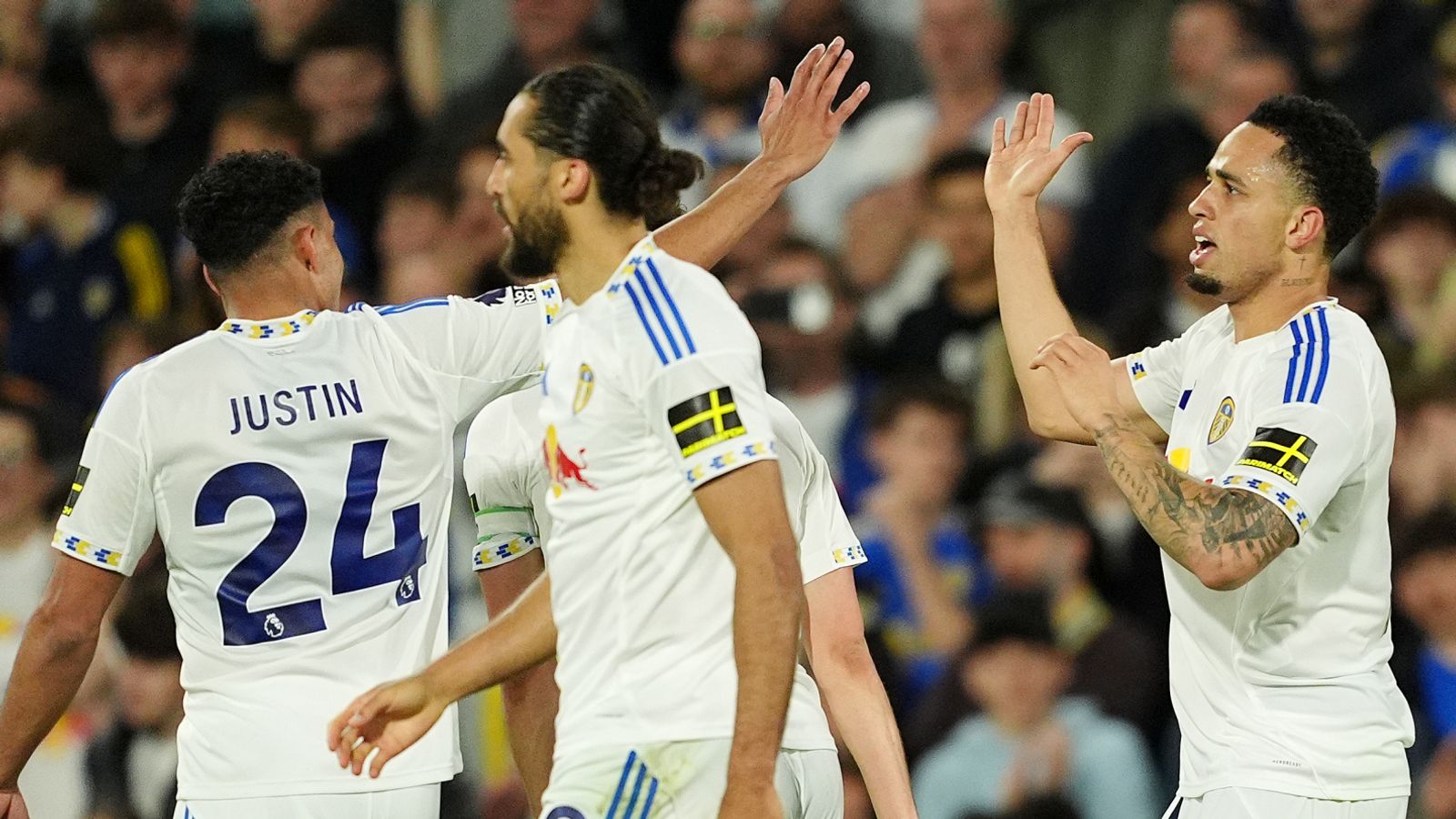 Leeds United 3-1 Burnley: Daniel Farke's side pull nine points clear of relegation zone to close in on Premier League safety