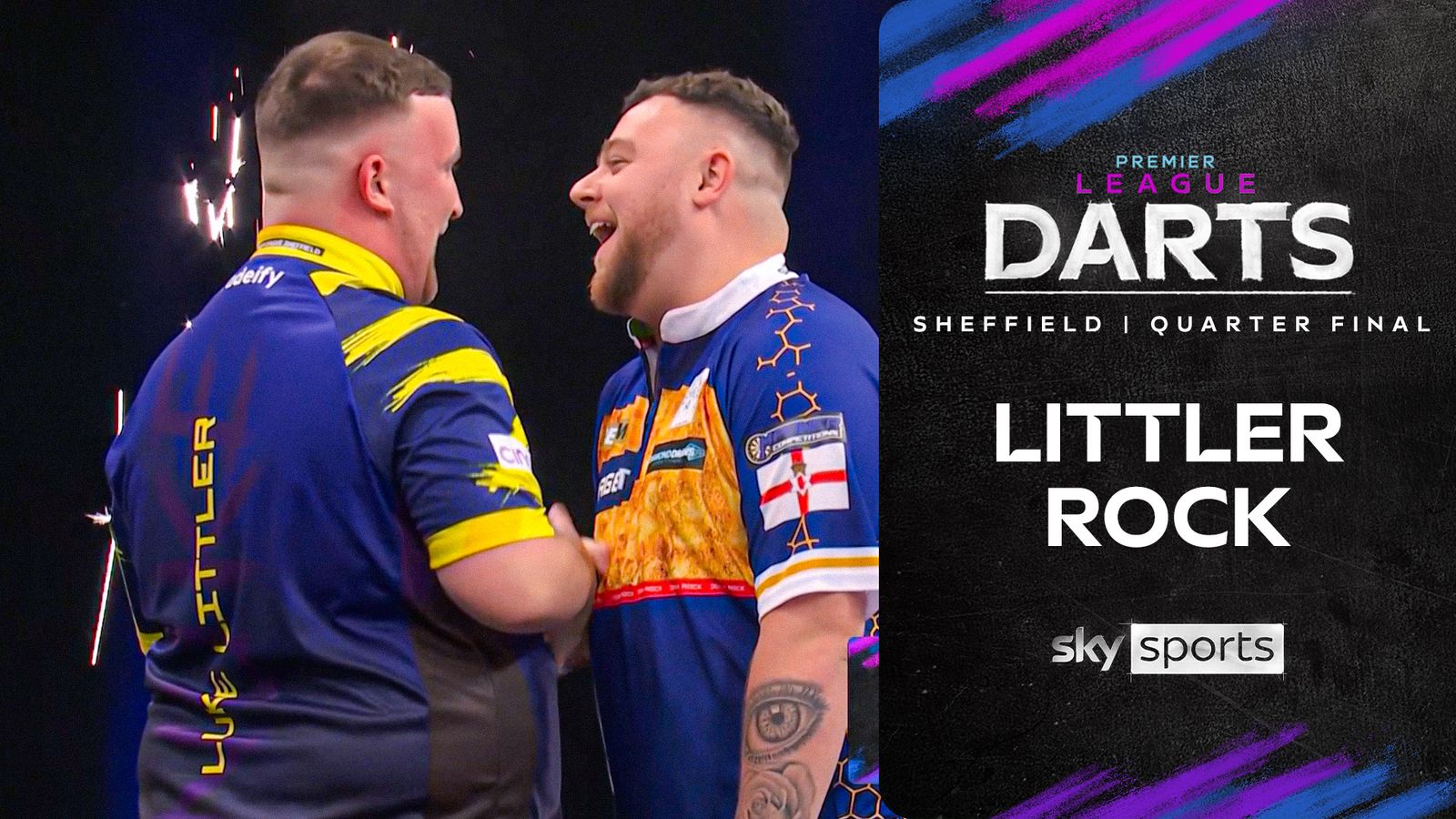 Premier League Darts: Luke Littler vs Josh Rock | Quarter-final highlights