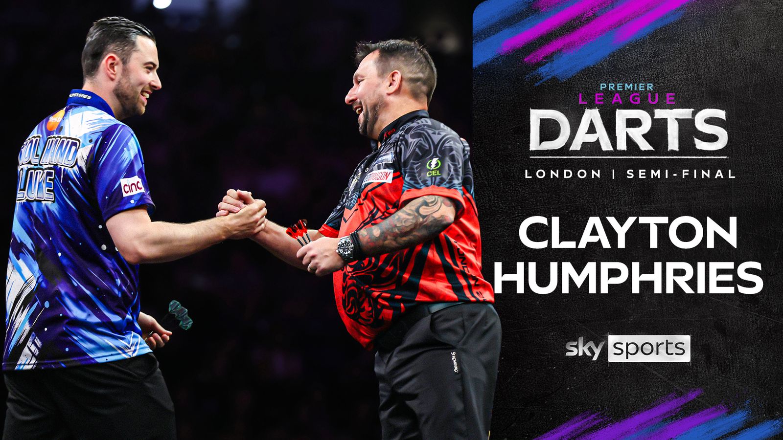 Premier League Darts Finals Night:  Luke Humphries vs Jonny Clayton | Semi-final highlights