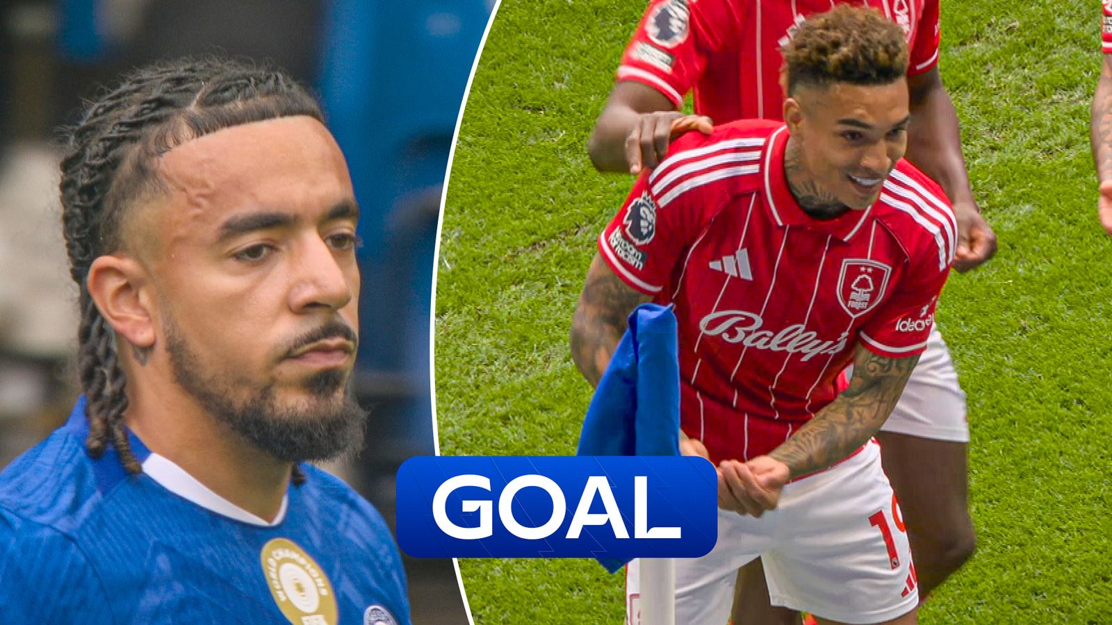 Chelsea vs Nottingham Forest: Igor Jesus scores penalty to double Forest's lead after Malo Gusto shirt-pull