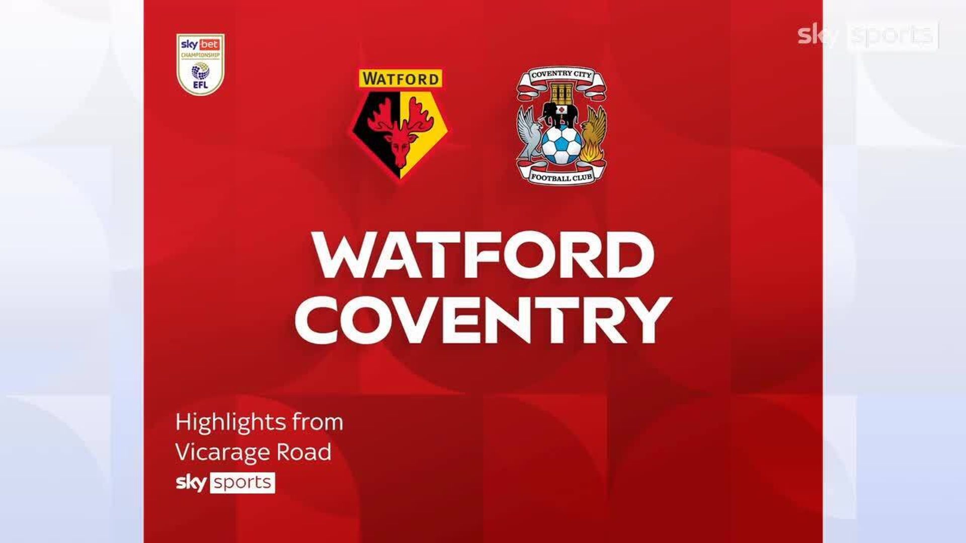 Watford 0-4 Coventry