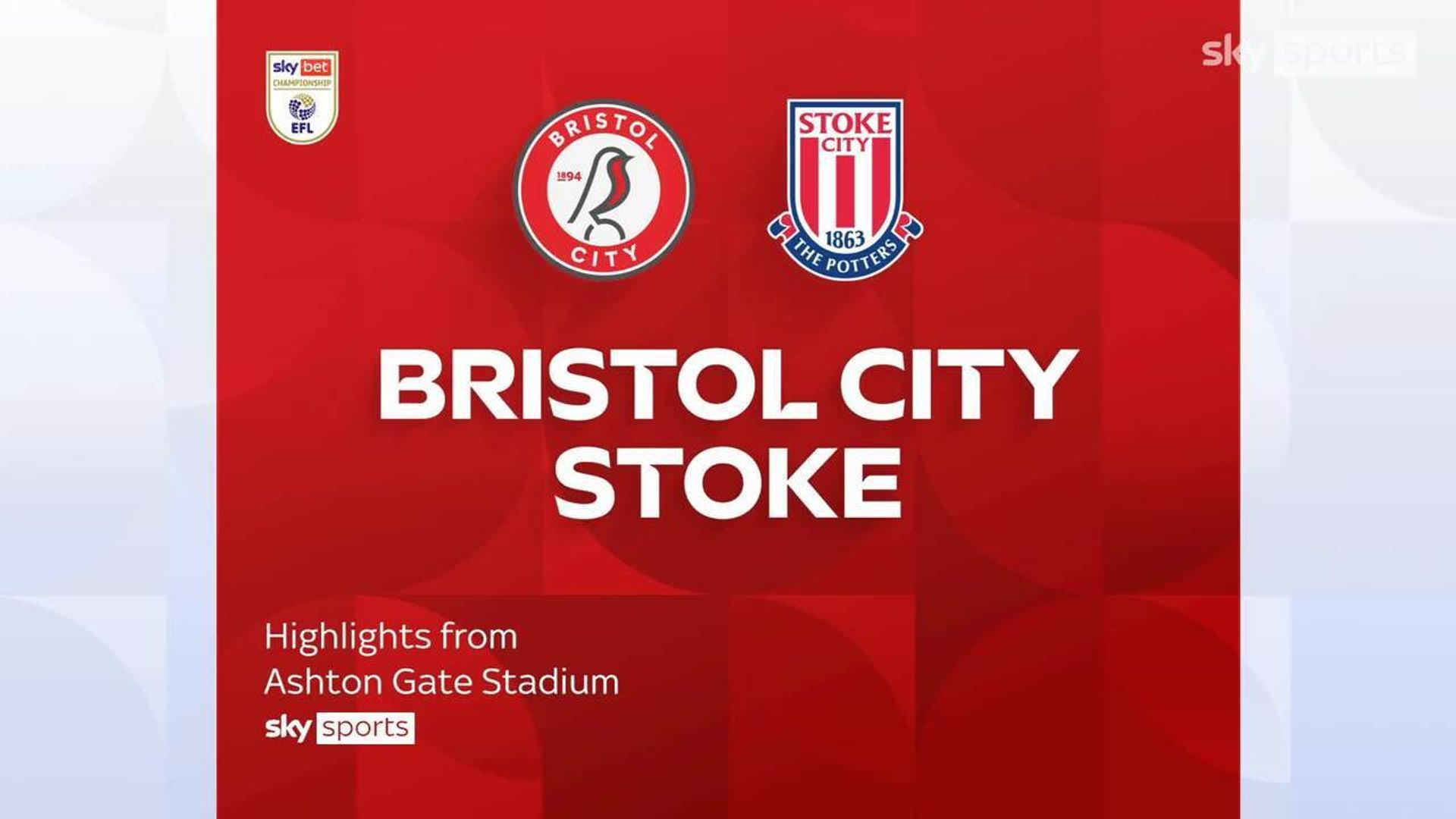Bristol City 2-0 Stoke