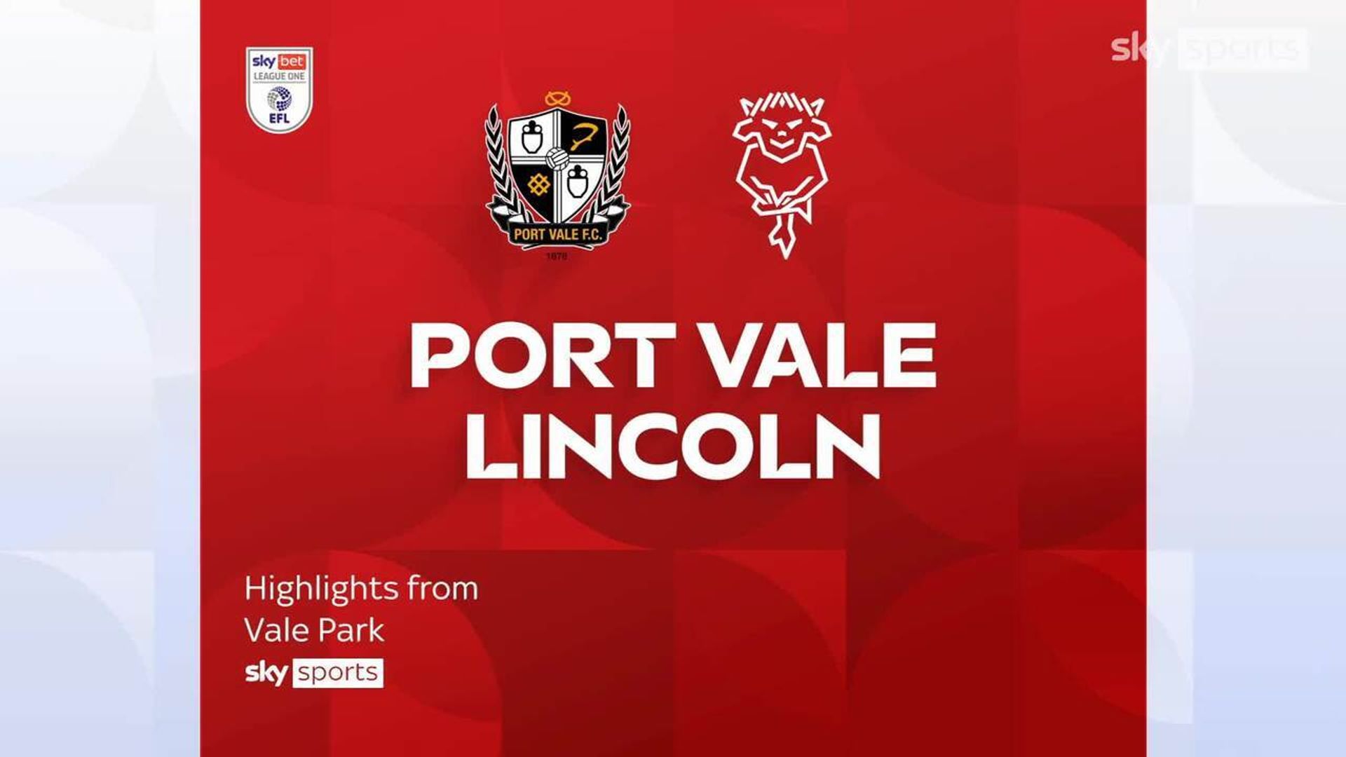 Port Vale 0-2 Lincoln