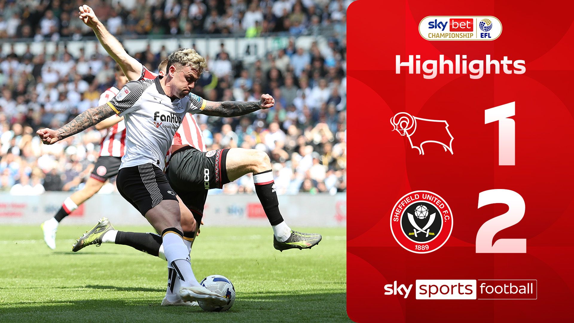 Derby 1-2 Sheffield United