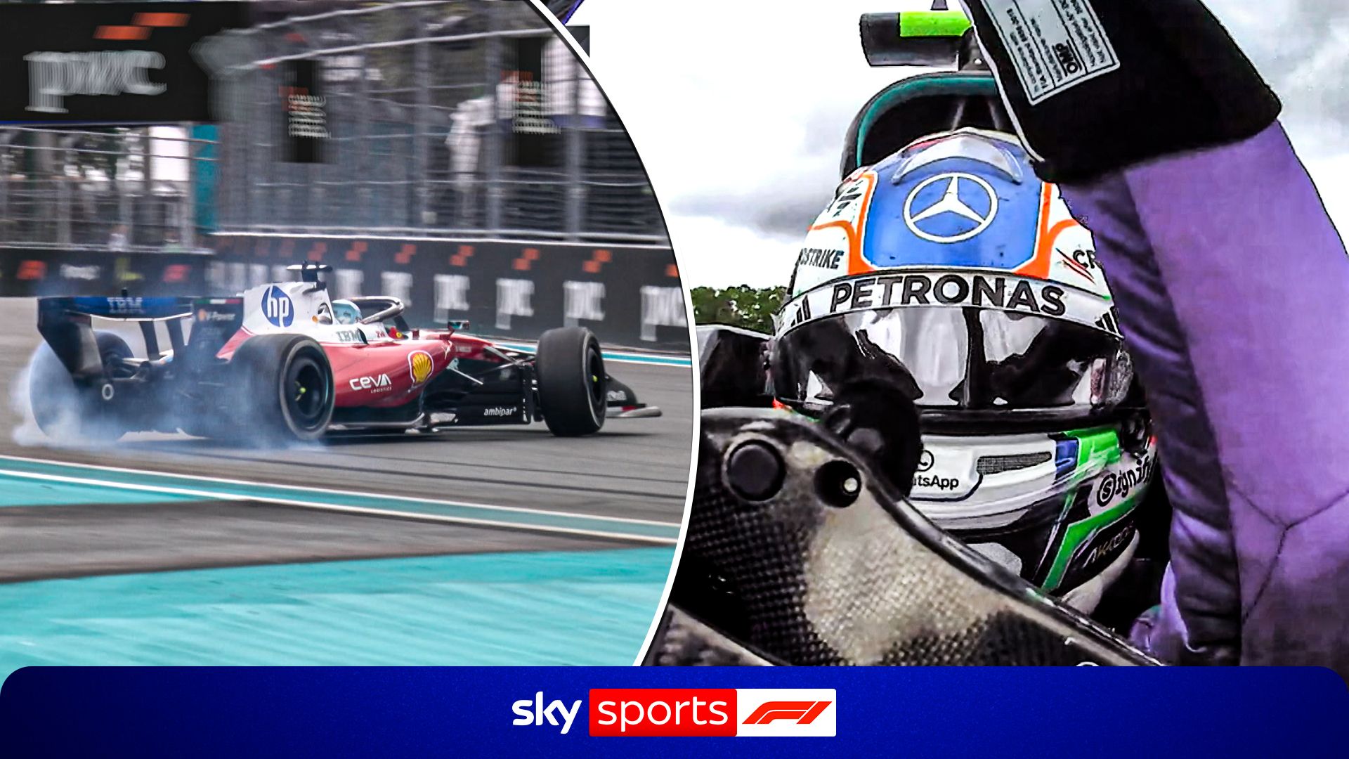 Last-lap DRAMA! Leclerc and Russell LIMP home as Antonelli wins Miami GP