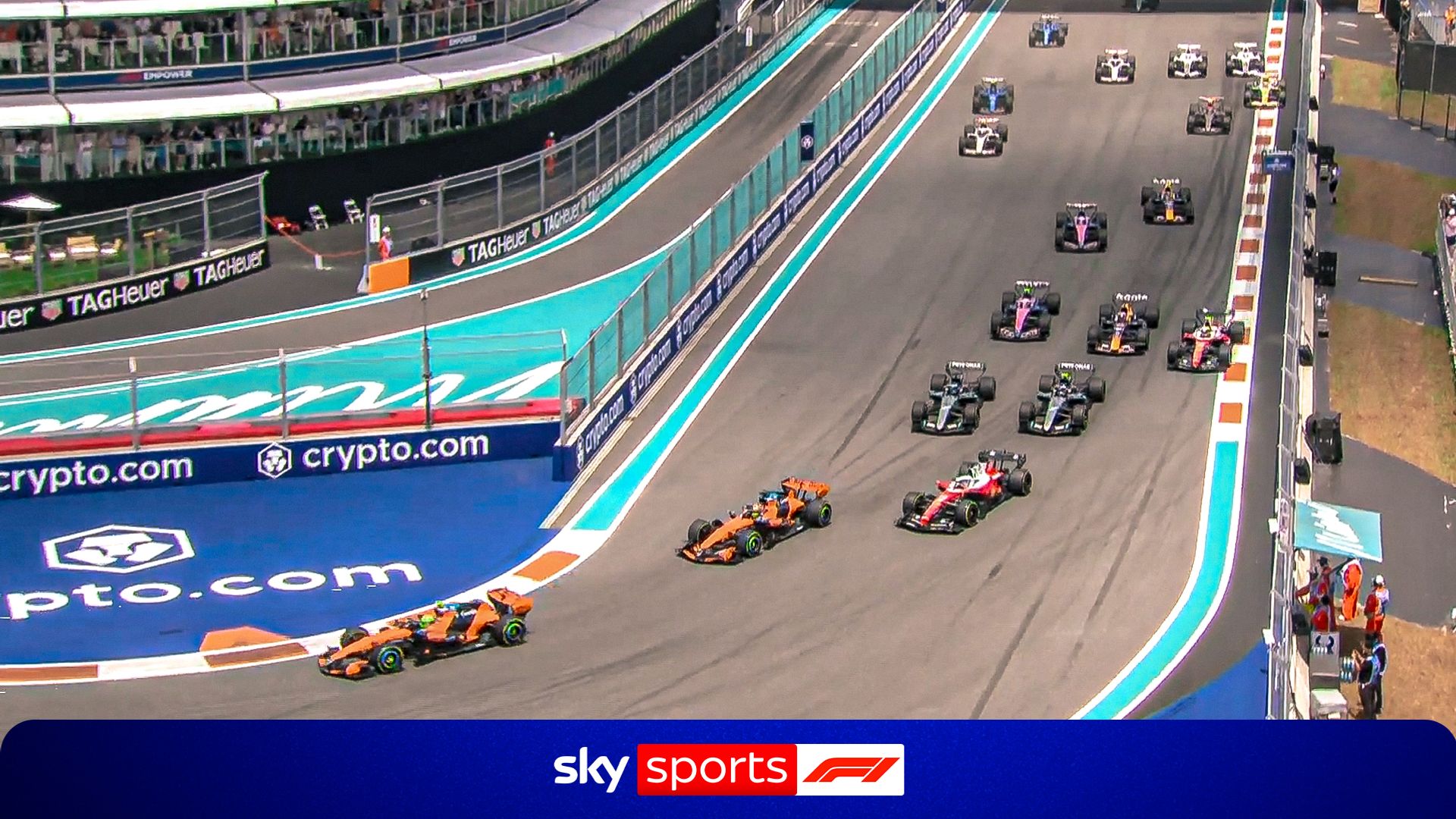 Norris holds lead as Max and Lewis get their elbows out!
