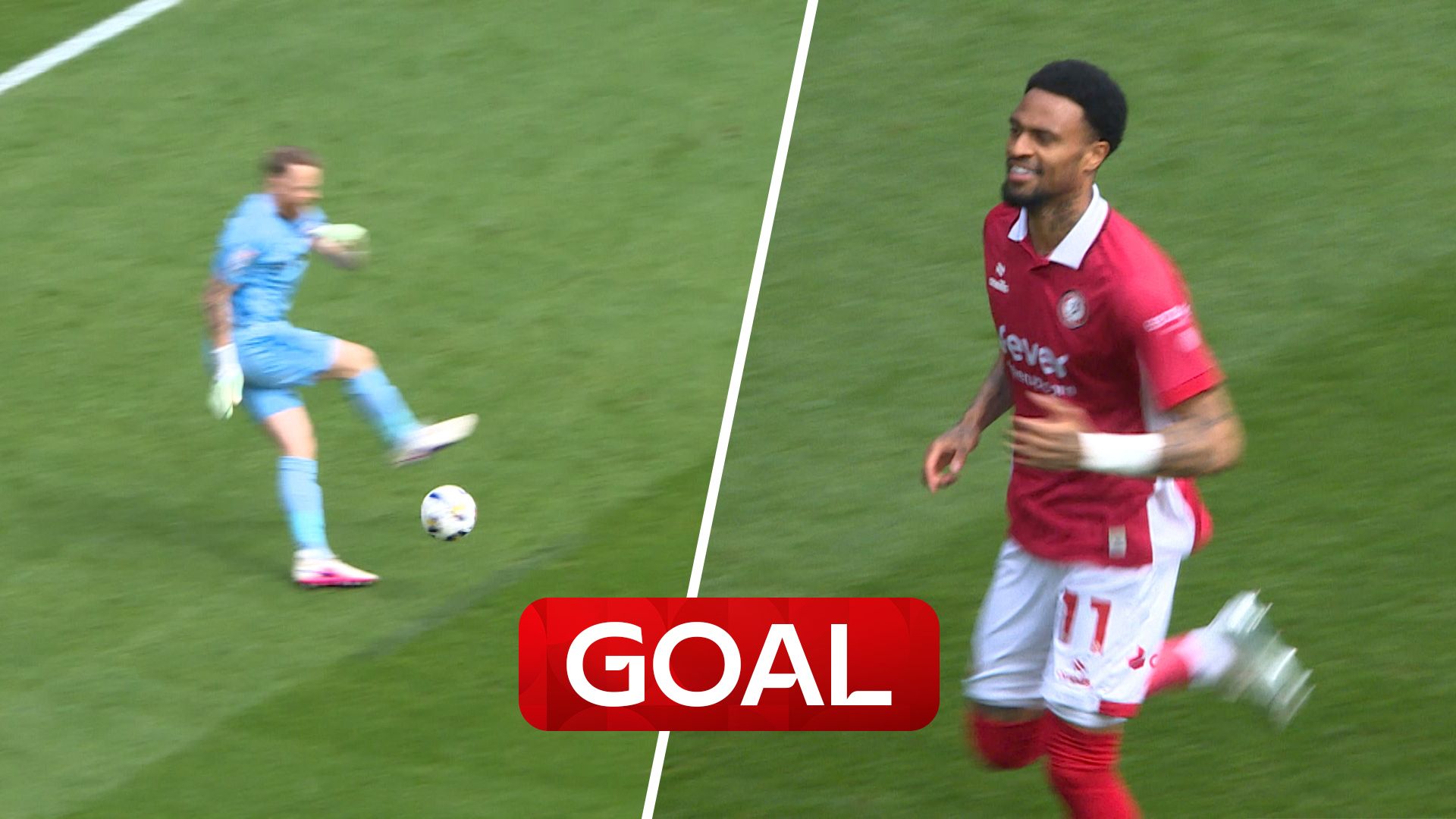 Stoke 'keeper HOWLER gifts Bristol City early goal!