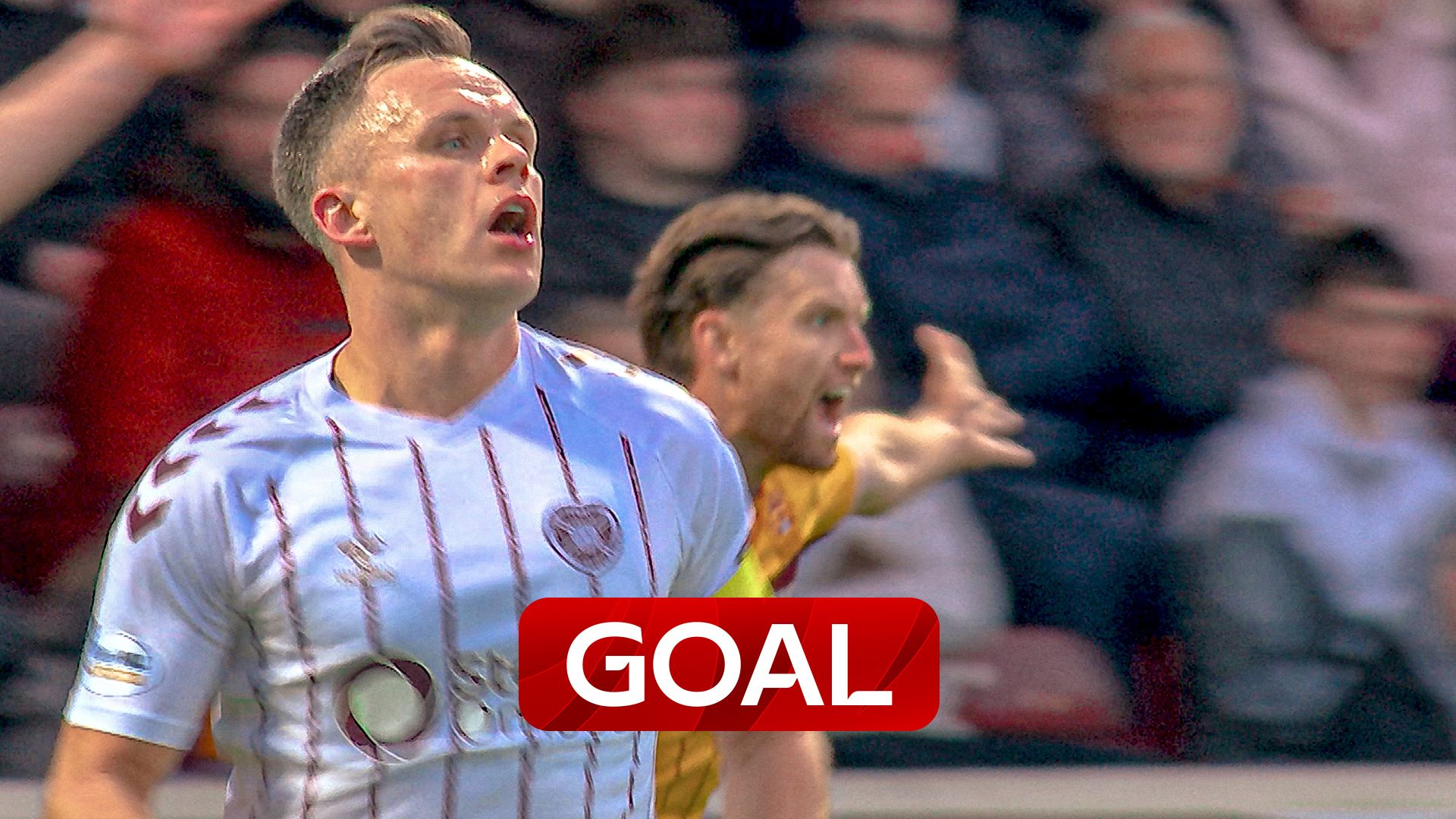 Shankland pounces to equalise for Hearts
