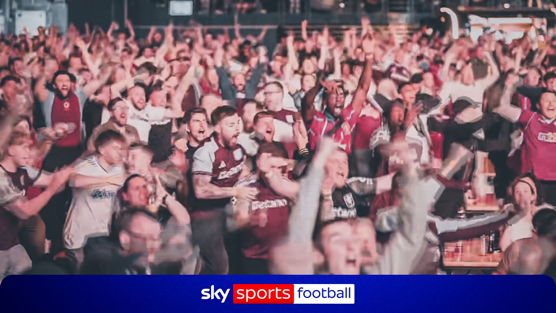 Aston Villa fans ERUPT celebrating going 2-0 up in Europa League final!