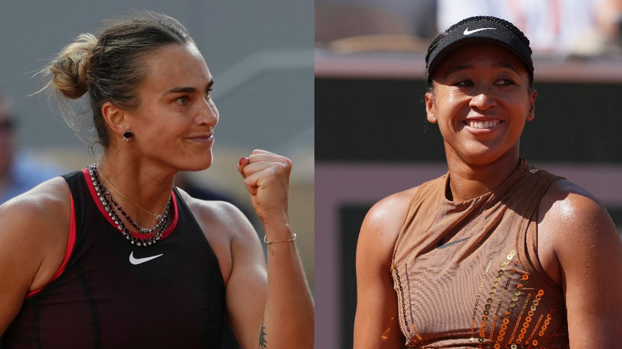 French Open night session featuring Sabalenka and Osaka