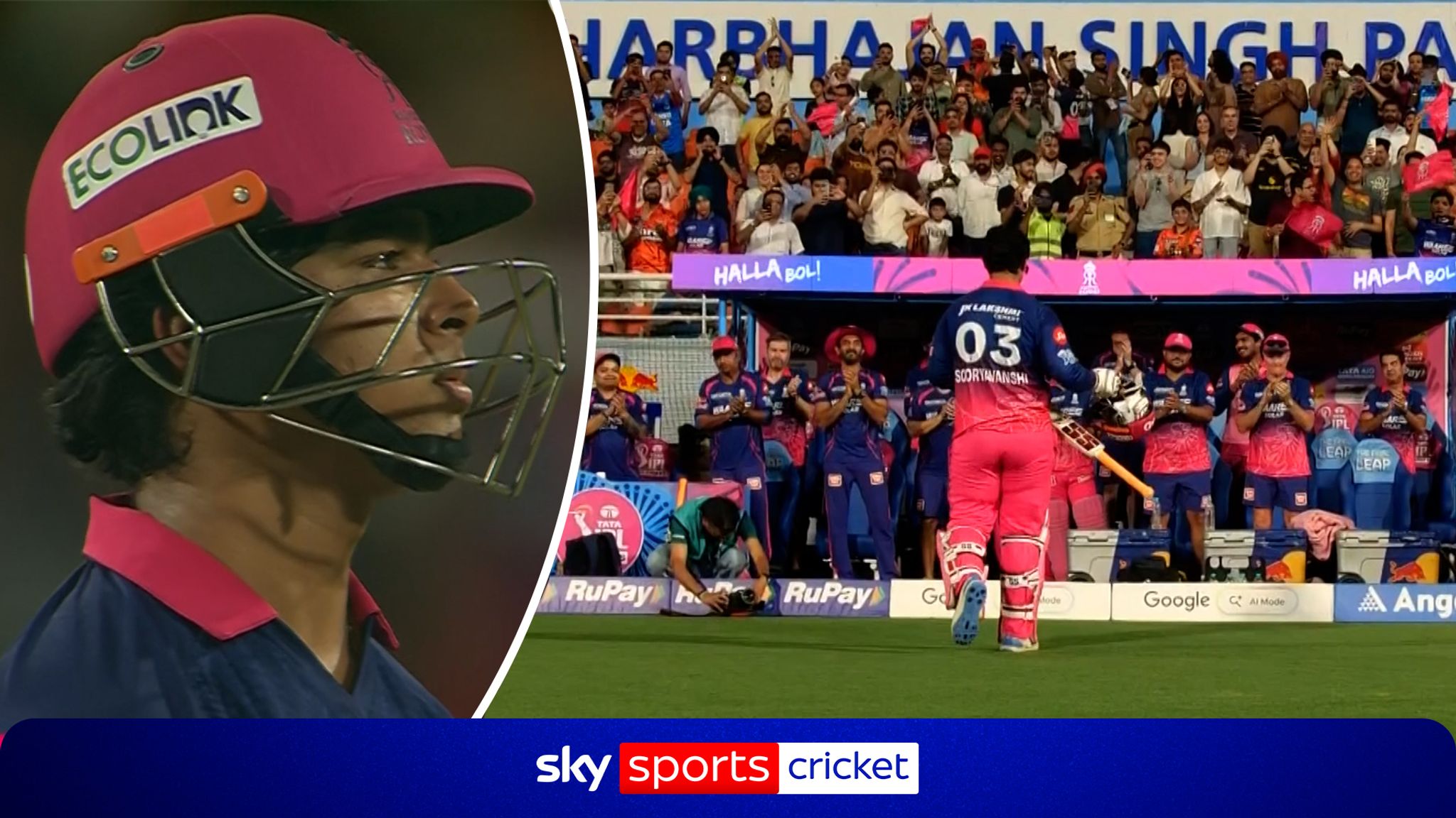 Sooryavanshi just misses out on fastest IPL century with stunning 97 off 29 balls